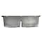 Nantucket Sinks Low Divide 50/50 Double Bowl Undermount Granite Composite Titanium Grey PR5050-LDTI - alternate 6